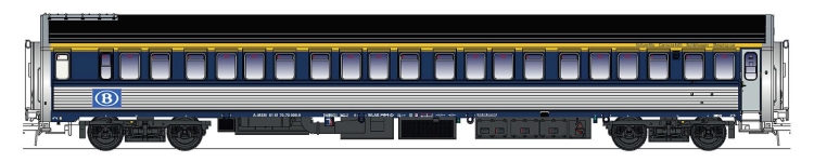 L.S. Models LS92999N - N - Schlafwagen, SNCB, Ep. IV